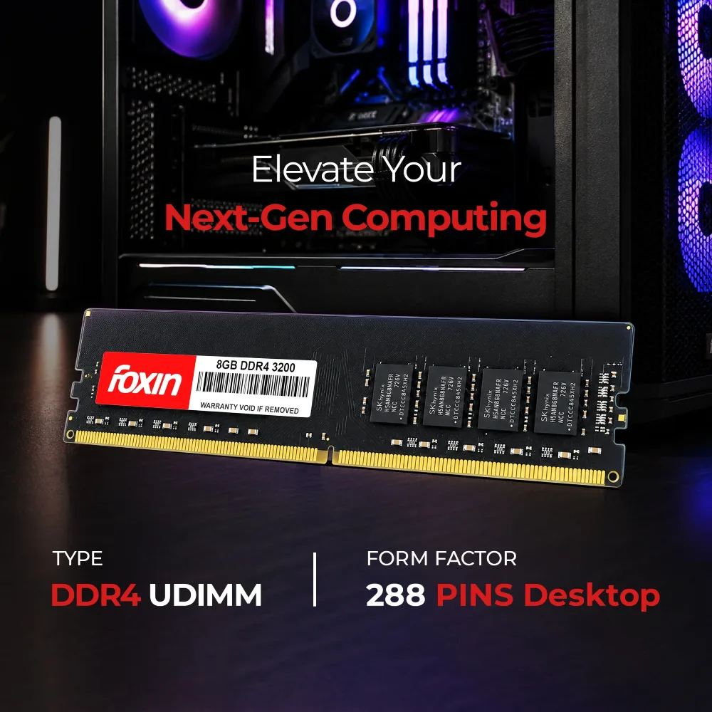Foxin Desktop Ram 8GB DDR4 3200Mhz view 4